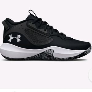 Under Armour Unisex/Men's Black and White Athletic Basketball Shoes Size 10